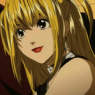 📓 Misa Amane Death Note Аниме, Death Note, Миса, Миса Амане, Персонаж whatsapp sticker