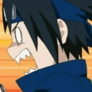 🎼 Sasuke Naruto Anime, Sasuke, Naruto, Arrabbiato, Manga, Cartoni animati telegram sticker