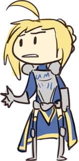 😬 Saber Fate/stay night Anime, Cartone animato, Fate, Personaggio, Arte telegram sticker