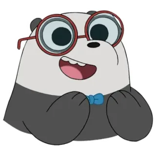 Panda (We Bare Bears) telegram stickers
