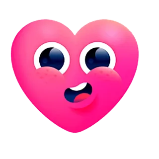 💟 hart, liefde, schattig, emoji, cartoon, roze, gezicht telegram sticker