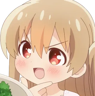 🤔 Anime, Dziewczyna, Słodkie, Manga, Kreskówka, Dziecko whatsapp sticker