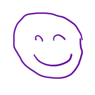😊 Smiley, Emoji, Feliz, Sorriso, Roxo whatsapp sticker