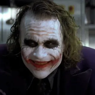 🦇 Joker Batman villain, criminal, crazy, evil, makeup telegram sticker
