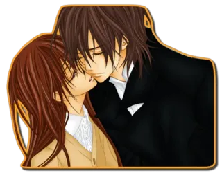 😘 Anime, Beijo, Romance, Casal, Amor telegram sticker