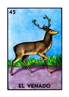 🦌 EL VENADO 사슴, 동물, 로테리아, 엘 베나도, 게임, 카드 telegram sticker