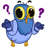 🤷♂️ pigeon, oiseau, mignon, ailes, animal telegram sticker