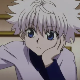 😕 Killua Zoldyck Hunter x Hunter Anime, Manga, Killua, Killua Zoldyck, Hunter x Hunter, Junge, Süß, Charakter telegram sticker