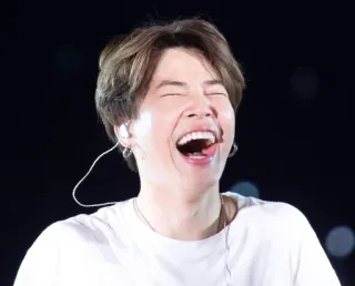 😂 Jimin Jimin, BTS, kpop, singer, performer, music, entertainer telegram sticker