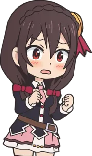 😥 anime, cartoon, character, cute, girl telegram sticker