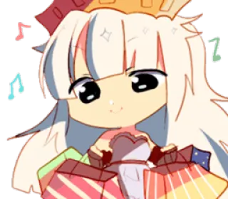 🛍 anime, kawaii, gifts, cute, chibi, princess whatsapp sticker