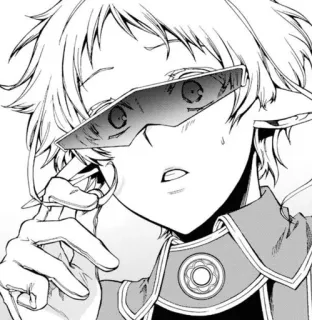 😎 Anime, Manga, Charakter, Brille, Elf, Fantasy telegram sticker