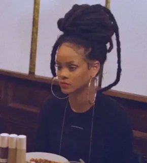 💸 Rihanna celebrity, woman, portrait, singer, musician telegram sticker
