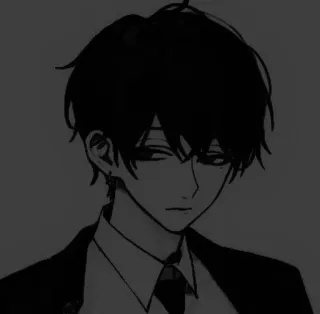 🎧 Anime, Manga, Personaggio, Ritratto, Oscuro, Serio telegram sticker