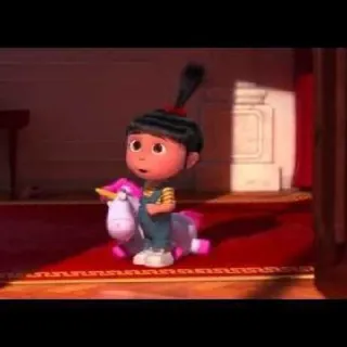 😲 Agnes Despicable Me kartun, anak, unicorn, imut, gadis telegram sticker