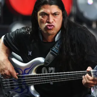 😤 Musiker, Bassgitarre, Rock, lange Haare, Gitarre, Musik telegram sticker