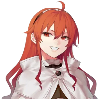 😍 อนิเมะ, มังงะ, ผมแดง, ผู้หญิง, ภาพเหมือน telegram sticker