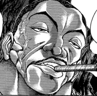 🚬 Sikorsky Baki Anime, Kampfsport, Kämpfen, Zigarette, Vernarbt telegram sticker
