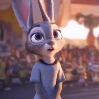 π Judy Hopps Zootopia rabbit, cartoon, police officer, animal, funny, cute telegram sticker
