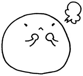 😤 злой, раздраженный, милый, мультяшный, расстроенный, капля whatsapp sticker
