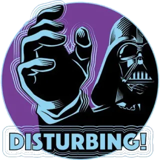 😒 Darth Vader Star Wars DISTURBING! darth vader, star wars, inquietante, fantascienza, cattivo telegram sticker