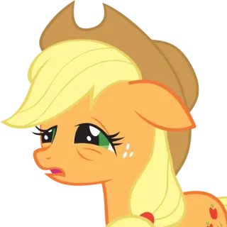 😭 Applejack My Little Pony Desenho animado, Pônei, Animado, Applejack, My Little Pony telegram sticker