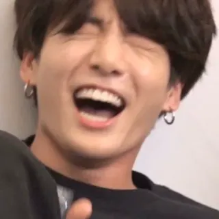 🅰️ Jungkook Jungkook, BTS, Sänger, K-Pop, Lächeln, Person telegram sticker