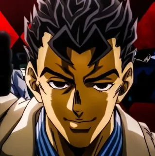 🐈 Yoshikage Kira JoJo's Bizarre Adventure Anime, Bösewicht, Serienmörder, Jojo, Kira whatsapp sticker