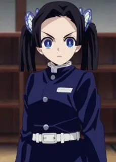 😠 Kanao Tsuyuri Demon Slayer Anime, Demon Slayer, Kanao Tsuyuri, Borboleta, Mangá telegram sticker