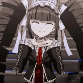 🌟 Celestia Ludenberg Danganronpa 动漫, 塞蕾丝缇雅·罗登堡, 弹丸论破, 哥特, 角色 telegram sticker