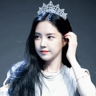 🦄 女性, ティアラ, 王冠, 美しさ, ポートレート telegram sticker