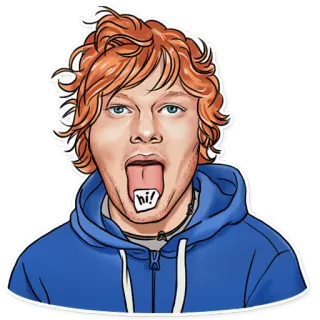 👋 hi! dibujo animado, hombre, saludo, lengua telegram sticker
