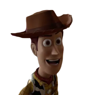 😊 Woody Toy Story cartoni animati, cowboy, sceriffo, animato, Disney, Pixar, amicizia, giocattolo telegram sticker