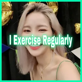 💪 I Exercise Regularly exercice, santé, bien-être, fitness, style de vie, régulier telegram sticker