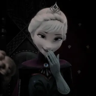 🌨 Elsa Frozen Elsa, La Reine des Neiges, Disney, dessin animé, personnage telegram sticker