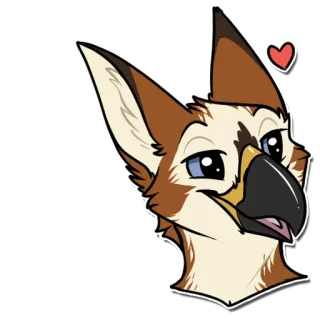 😘 gryphon, furry, anthropomorphic, bird, eagle, lion, fantasy, animal telegram sticker