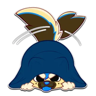 😀 cachorro, espiando, animal, fofo, desenho animado, brincalhão telegram sticker