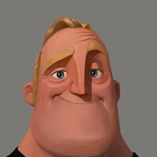 😁 Mr. Incredible The Incredibles Pan Niesamowity, Iniemamocni, Disney, Pixar, Kreskówka, Postać, Superhero telegram sticker
