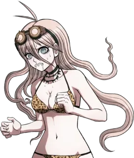 🔩 Miu Iruma Danganronpa V3: Killing Harmony anime, girl, bikini, Miu Iruma, Danganronpa, fan art telegram sticker