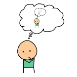 🤔 cartoon, stick figure, minimalist, character, cute telegram sticker