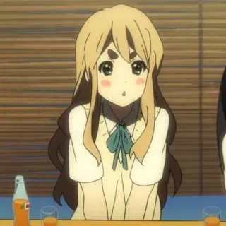 🧸 Аниме, K-On, Милый, Мультфильм, Девушка, Манга telegram sticker