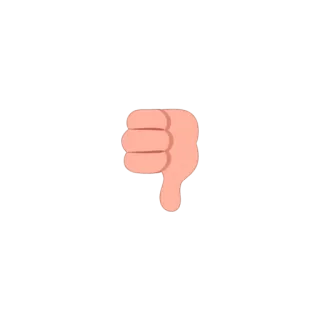 👎 dislike, thumbs down, hand telegram sticker