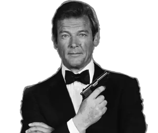 👤 James Bond เจมส์ บอนด์, สายลับ, สปาย, คนถือปืน, โรเจอร์ มัวร์, 007 telegram sticker