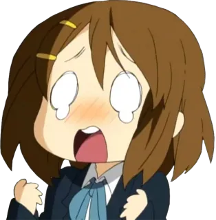 😫 动漫, 卡通, 情绪, 哭泣, 震惊, Q版 telegram sticker