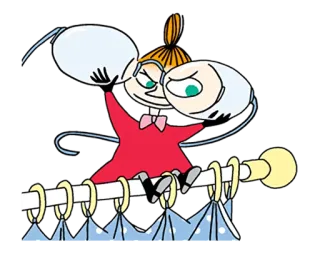👓 Little My Moomins Cartoon, Figur, Kinder, Niedlich telegram sticker