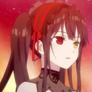 🕰 Kurumi Tokisaki Date A Live อนิเมะ, ผู้หญิง, Date A Live, คุรุมิ โทคิซากิ, ตัวละคร whatsapp sticker