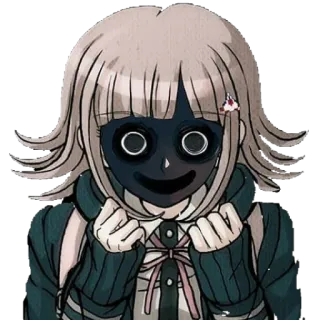 🌚 Chiaki Nanami Danganronpa Anime, Horreur, Effrayant, Danganronpa, Chiaki Nanami, Jeu vidéo telegram sticker