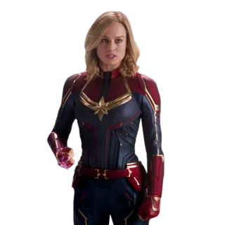 😠 Captain Marvel 超级英雄, 漫威, 惊奇队长, 布丽·拉尔森, 复仇者联盟 telegram sticker