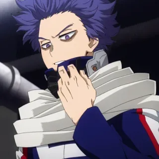 💜 Hitoshi Shinso My Hero Academia Anime, Manga, Hitoshi Shinso, My Hero Academia, Personnage whatsapp sticker