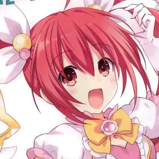 😆 Anime, Mangá, Desenho animado, Garota, Fofa, Kawaii, Cabelo rosa, Ilustração telegram sticker